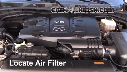 2011 Infiniti QX56 5.6L V8 Filtro de aire (motor) Cambio